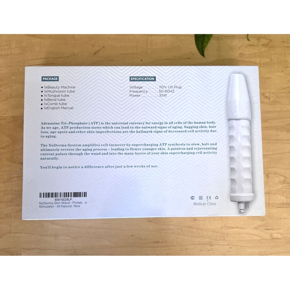 Pure Daily Care NuDerma High Frequency Skin Therapy Wand Facial Machine Neon 5pc - Picture 3 of 5